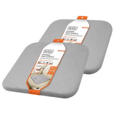 2-Pack: Black+Decker Memory Foam Seat Cushions
