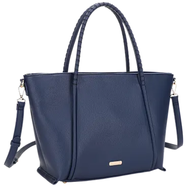 Emperia Becca Laser Cut Wrapped Handle Leo Tote Bag with Crossbody Strap