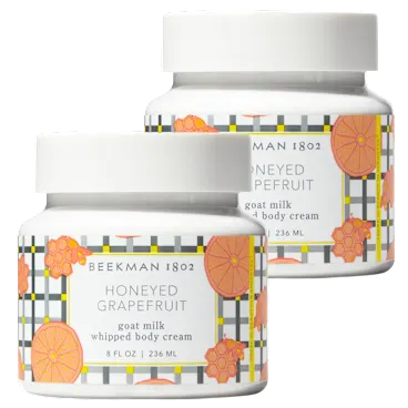 2-Pack: Beekman 1802 Honeyed Grapefruit Whipped Body Cream
