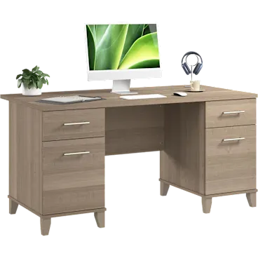 Somerset 60W Office Desk with Drawers