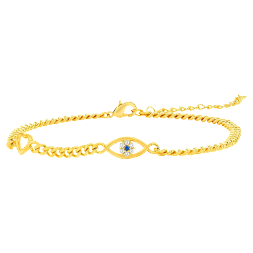 Donatello Gian Heart & Created Blue Sapphire Bracelet