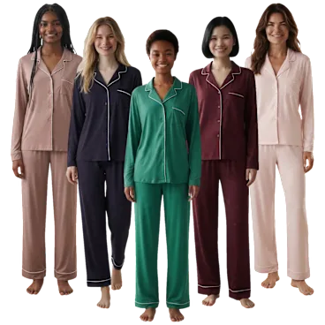 Moonstruck Long Sleeve Notched Collar Pajama Set