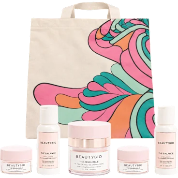 BeautyBio x G by Giuliana Tote and 5-Piece Skincare Mini Set