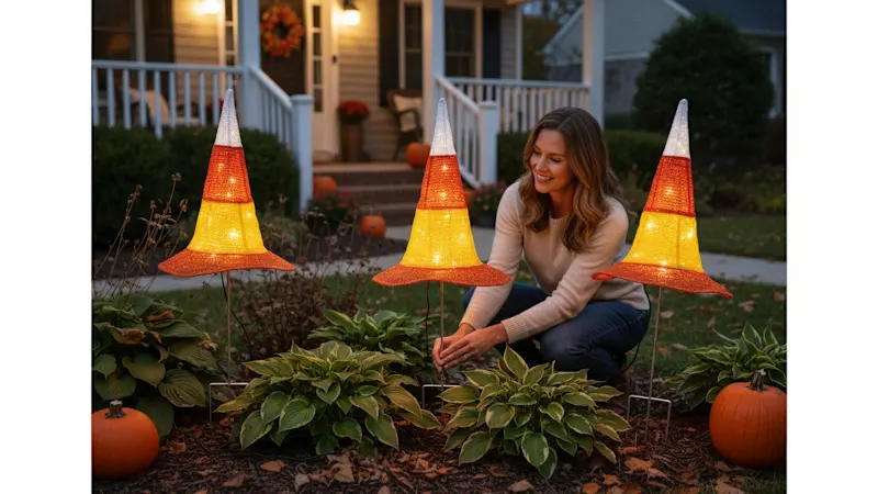 The Candy Corn Witch’s Hats