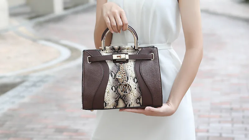 MKF Collection Cassia Snake Embossed Satchel Bag by Mia K