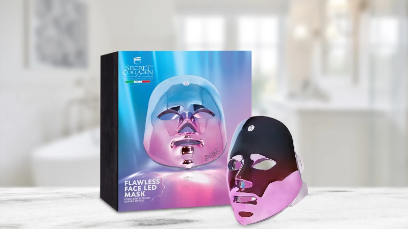 Secret Collagen Flawless Face Cordless LED Light Therapy Mask