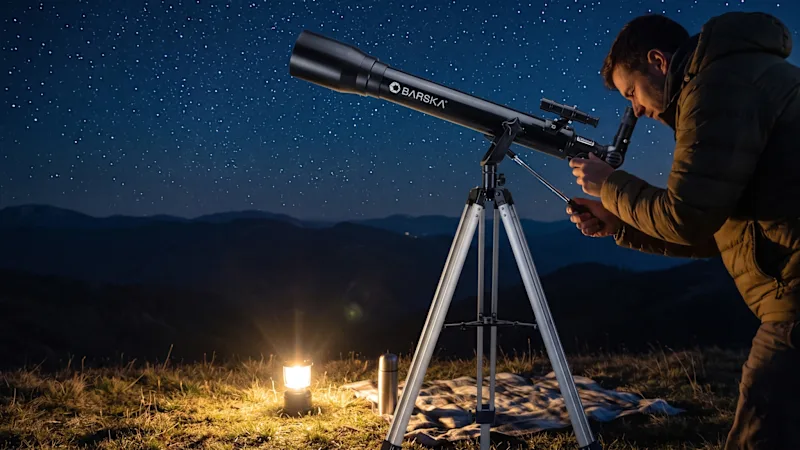The Full-Height Refractor Telescope With Finder Scope