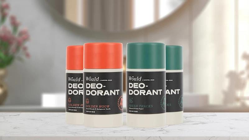 4-Pack: Would Aluminum Free Natural Deodorant for Men