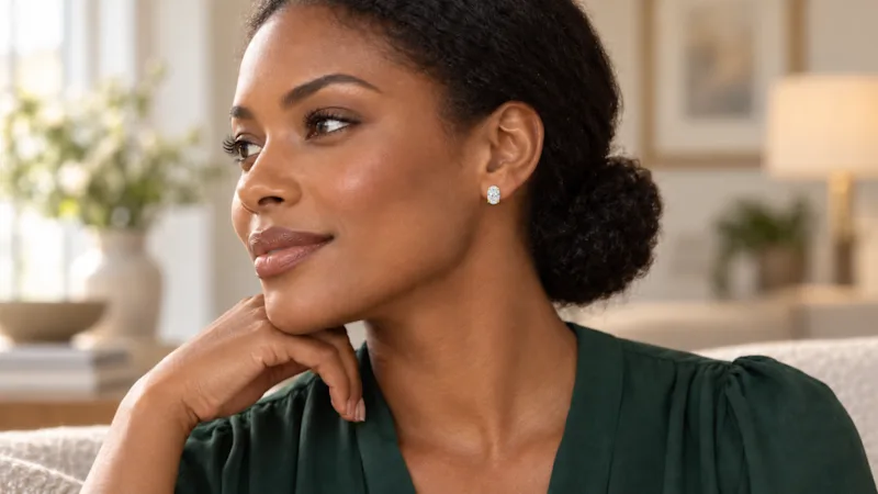 The Oval Lab-Grown Diamond Stud Earrings