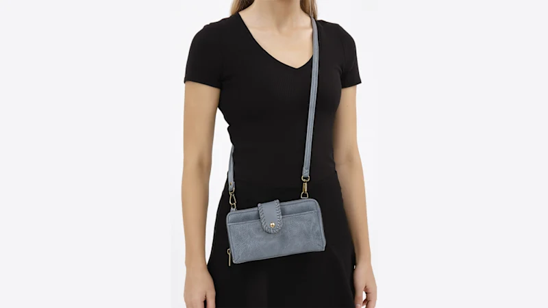 Poppy & Harper Elle Crossbody Wallet with Wrist Strap