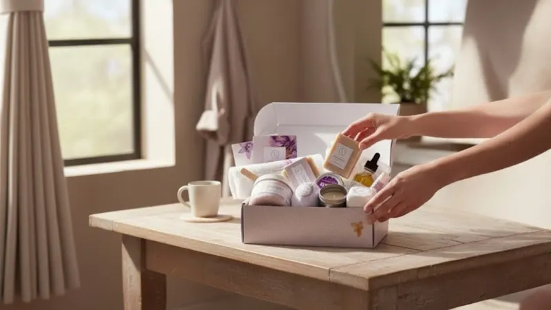 The Lavender Bath Bomb and Shower Steamer Gift Box