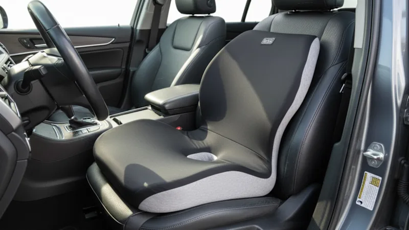 Paquete de 2: Cojín de Asiento con Forma de Silla y Espuma Viscoelástica Black+Decker