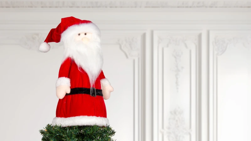 16" Velvet Figural Tree Topper