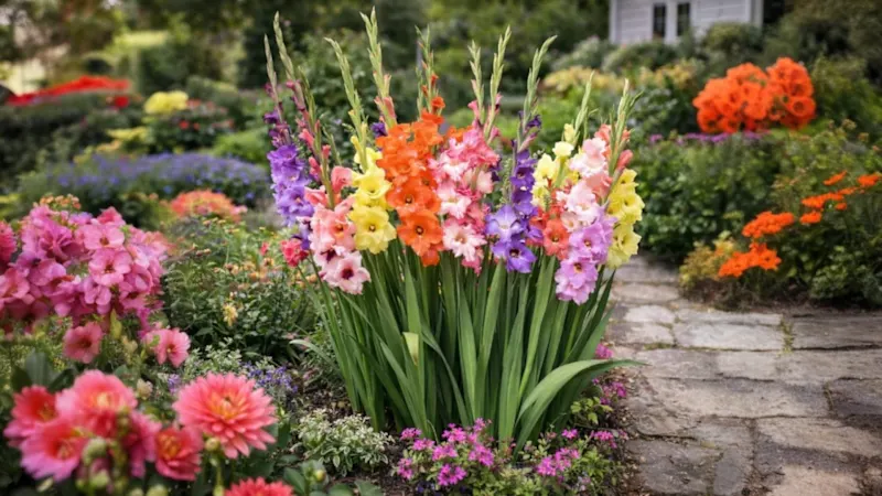 The Colorful Mixed Gladiolus Bulbs