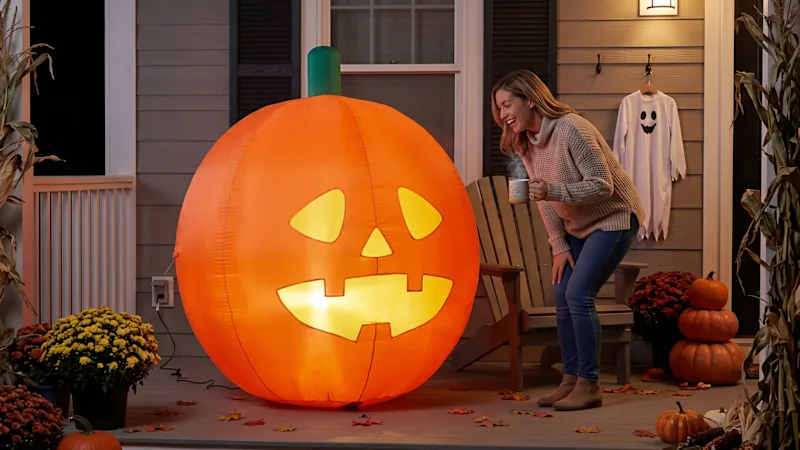 The 5' Inflatable Talking Jack-O’-Lantern