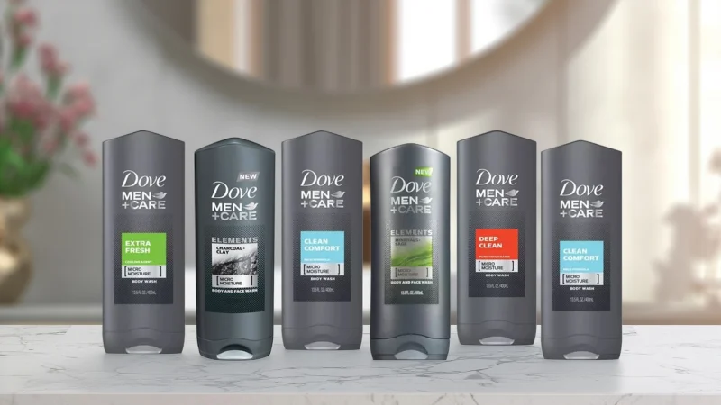 6-Pack: Dove Body Wash Shower Gel for Men