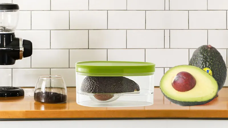 Paquete de 2: Recipiente de Almacenamiento para Aguacates con Tapa a Presión de Two Elephants