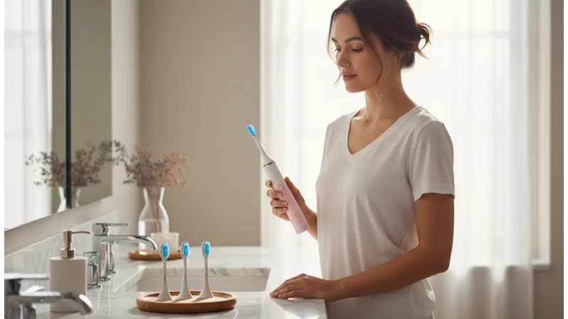 SNOW LED Sonic G2 Toothbrush with 4 Brush Heads