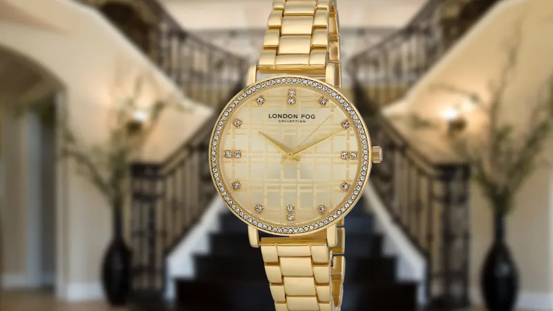 London Fog Women's Round Face Windsor Bracelet Watch