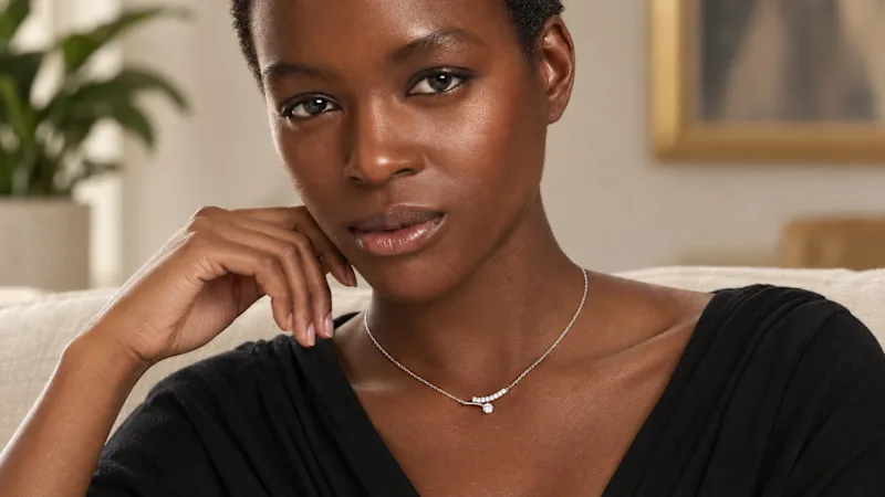 The Adjustable Swarovski Matrix Pendant Necklace