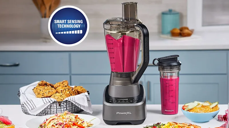 PowerXL SensiMax 1500W Blender & Food Processor with Travel Cup