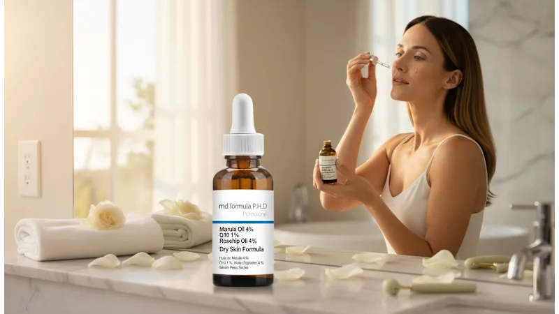 MD Formula Dry Skin Serum with Marula Oil, Q10 & Rosehip Oil