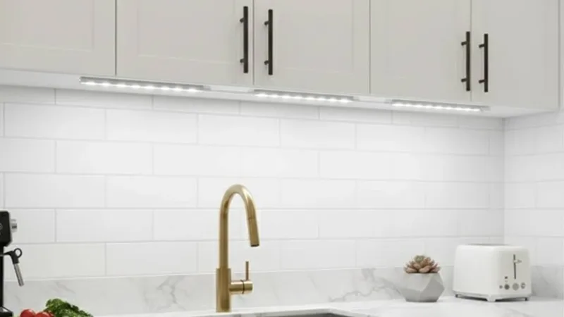 3-Pack: Infinite Basics Under Cabinet Light with 5 Ft USB & AC Wall Adapter
