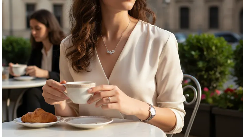 The Moissanite Trio Necklace