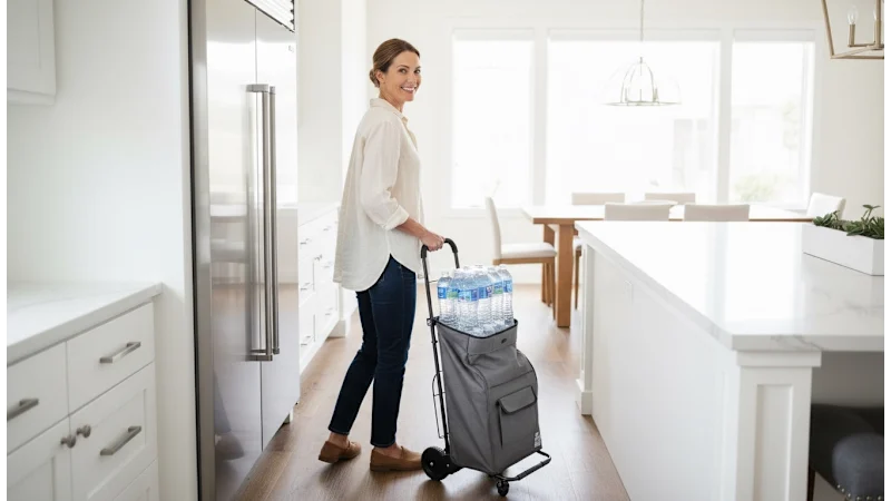 dbest Products Trolley Dolly Foldable Rolling Tote