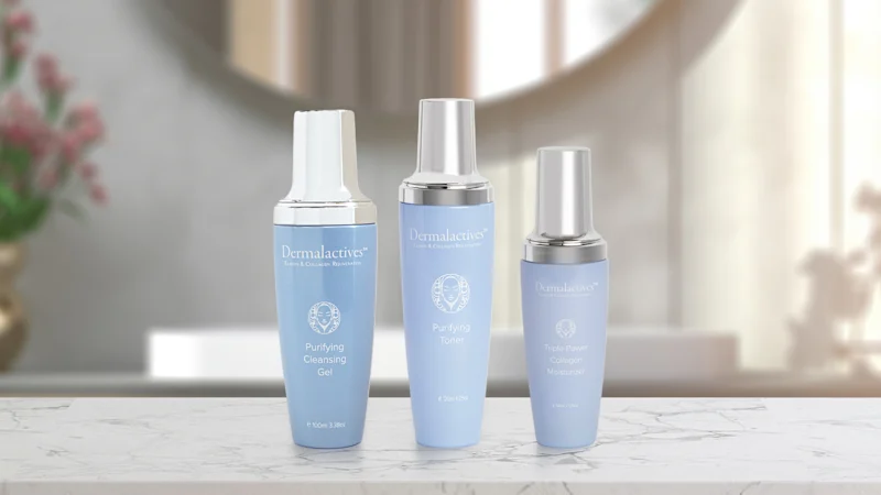 Dermalactives Purifying Basics Bundle: Purifying Cleanser, Toner & Triple Power