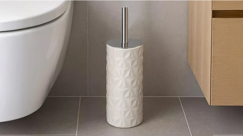 J&V Textiles Faceted Ceramic Toilet Brush