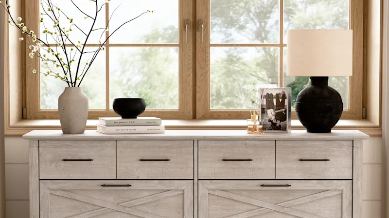 Key West 6 Drawer Dresser in Washed Gray