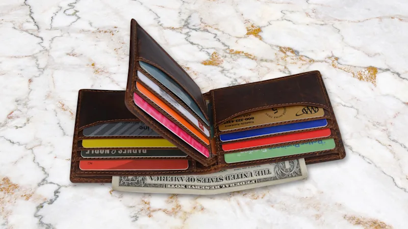 Ciana Genuine Vintage Leather RFID Blocking Bifold Wallet