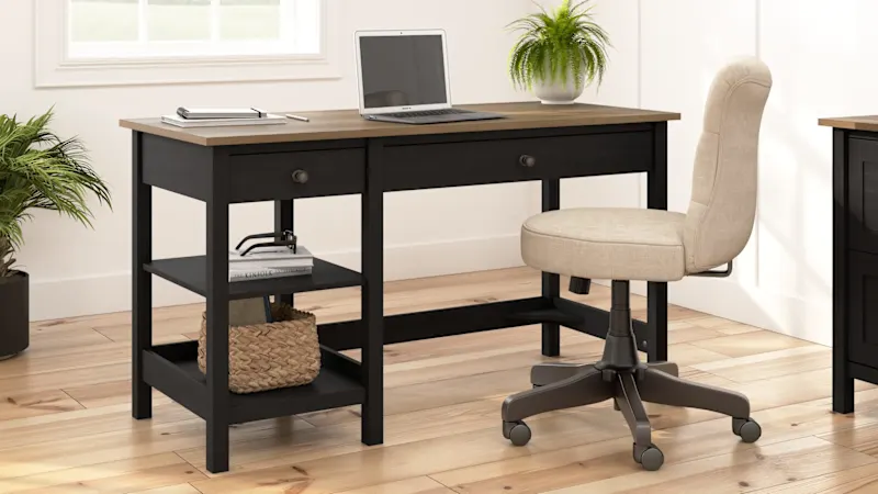 Mayfield 54W Computer Desk with Shelves