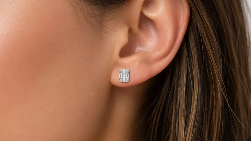 Donatello Gian Sterling Silver Crystal Earrings