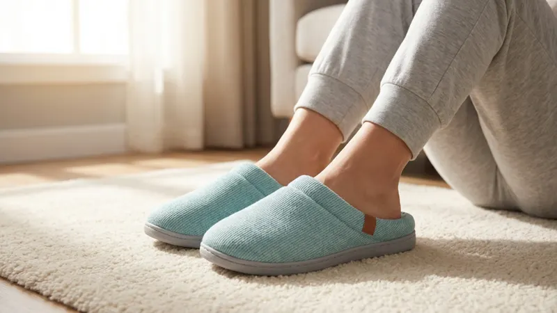 Floopi Womens Sydney Ribbed Knit Clog Slippers