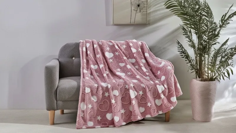 Luxury Home Glow-in-the-Dark Ultra Soft Micro Plush Fleece Throw Blanket