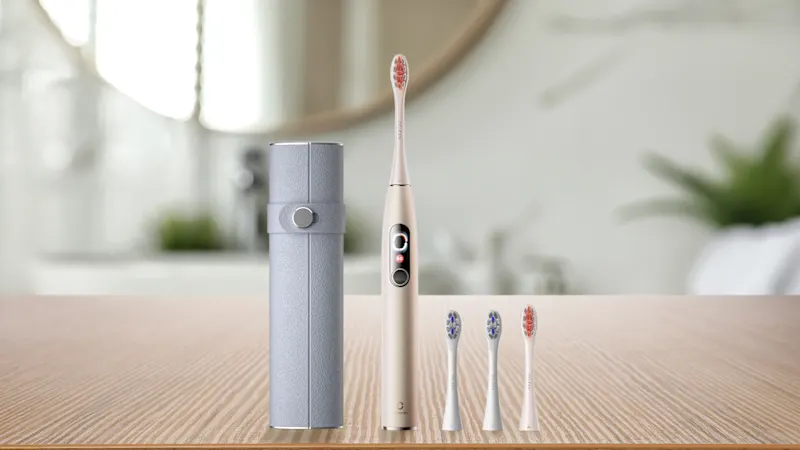 Oclean X Pro Digital Sonic Feedback Toothbrush with 4 Brush Heads