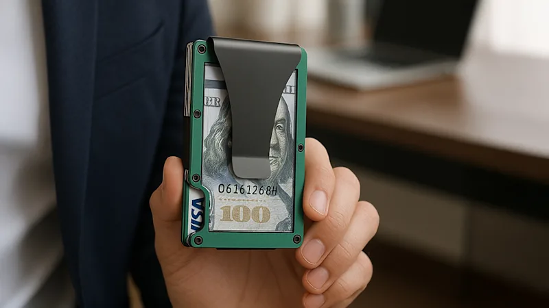 2-Pack: Apex Men's RFID Blocking Credit Card Holder With Money Clip