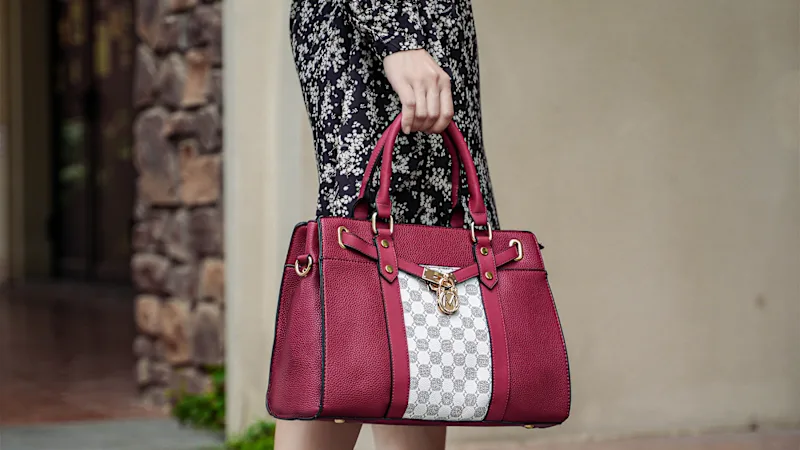 MKF Collection Christine Circular Print Satchel & Wallet Set by Mia K.