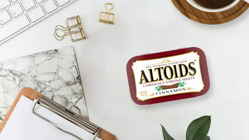 12-Pack: Altoids Classic Cinnamon Hard Candy Breath Mints 1.76oz Tin