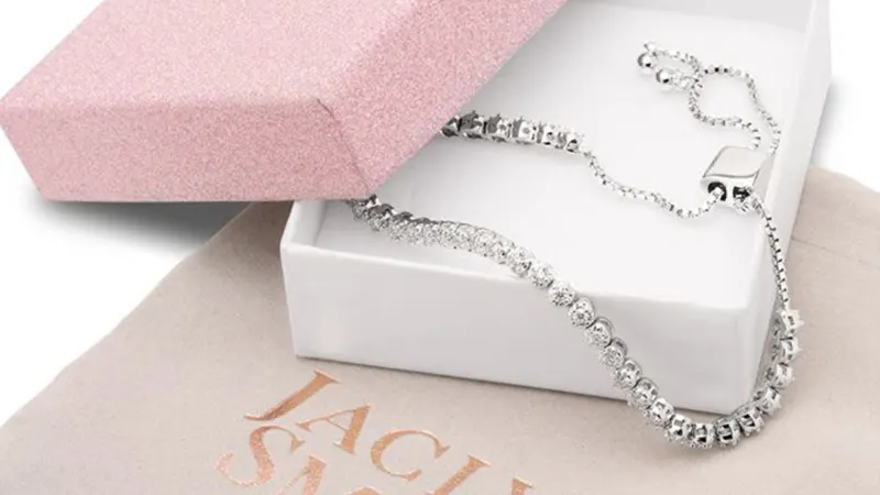 Jaclyn Smith 1.0 Carat Moissanite Bolo Slide Tennis Bracelet