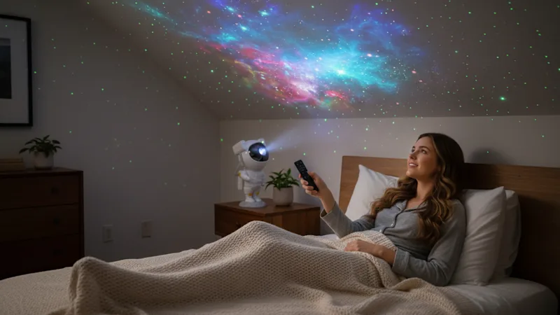 2-Pack: Moon Man Galaxy Projector Light by 3P Experts