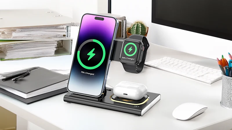 Gabba Goods 3-in-1 Foldable Wireless Charging Stand