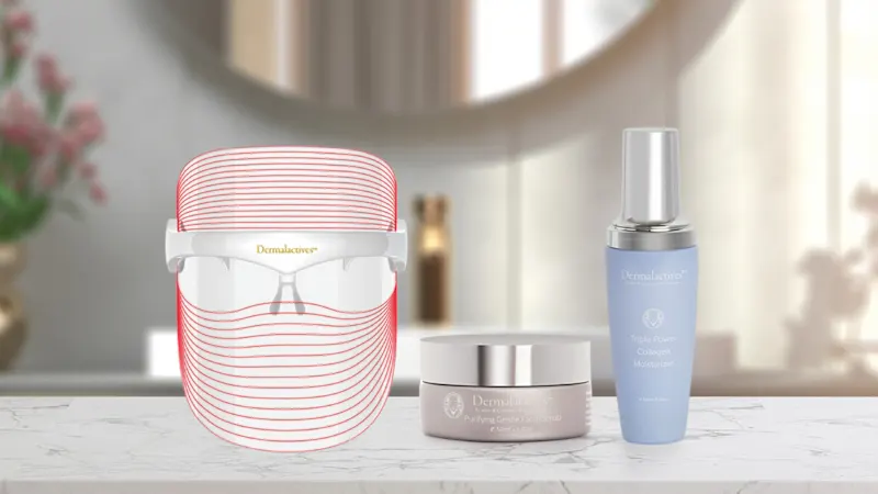 Dermalactives Plump & Rejuvenate Bundle with LED Mask & Collagen Moisturizer