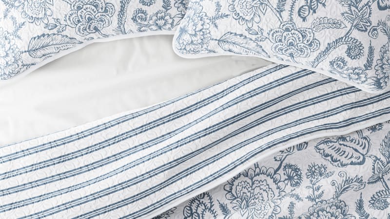 Cloth & Gable Reversible Printed Quilted Coverlet Set