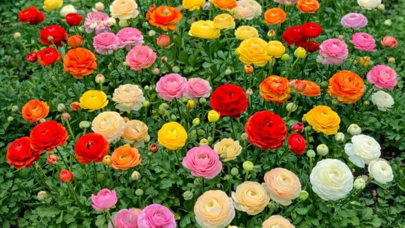 15-Pack: Touch Of ECO Multicolor Double Bloom Buttercup Flower Bulbs