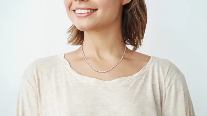 The Moissanite Tennis Necklace