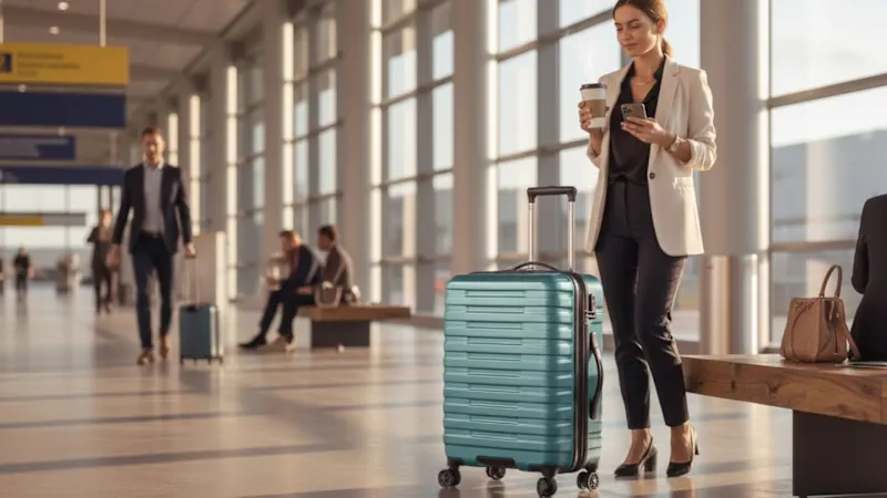 U.S. Traveler Boren 22" Carry-on with 8 Spinner Wheels