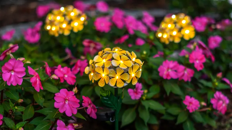 Touch Of ECO 16" Garden Deco Solar Power LED Floralite Light